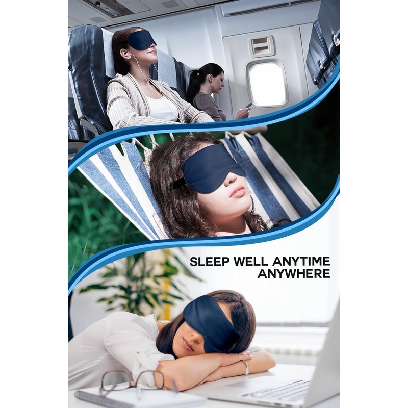 Silk Sleep Mask for Adults & Children, 100% Natural Silk