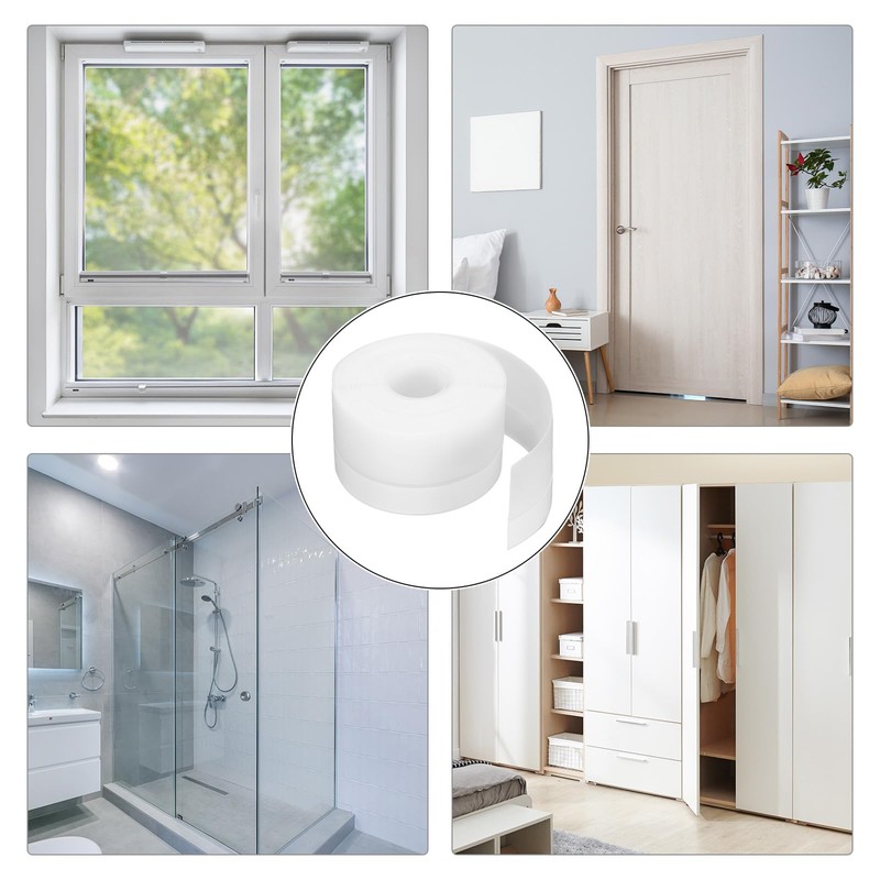 HARFINGTON Weather Stripping Door Seal 16.4ft x 45mm TPE Seal