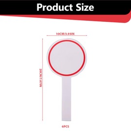 MIRKUZI 6 Pack Scoreboard Whiteboard, Portable Referee Board, Portable Scoreboard Whiteboard, Erasable, Erasable Scoreboard Whiteboard, Hand Sign