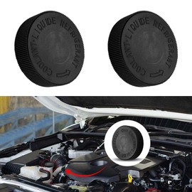 QKYS 2PCS Engine Coolant Overflow Reservoir Tank Black Cap, Coolant Reservoir Cap Replacement Compatible with Nissan Infiniti Murano Rogue Versa Quest Sentra EX35 FX37 QX50