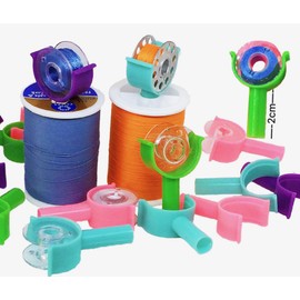 PeavyTailor 15pcs/Pack Sewing Bobbin Small Clips Sewing Tool Accessory Color Thread Clips Holder Tool