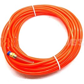 100ft x 1/4" Orange Air Compressor PU Hose Roofing Framing Carpentry 1/4" NPT
