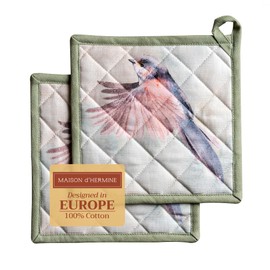 Maison d' Hermine Spring/Summer Set with Oven Gloves and Pot Holder