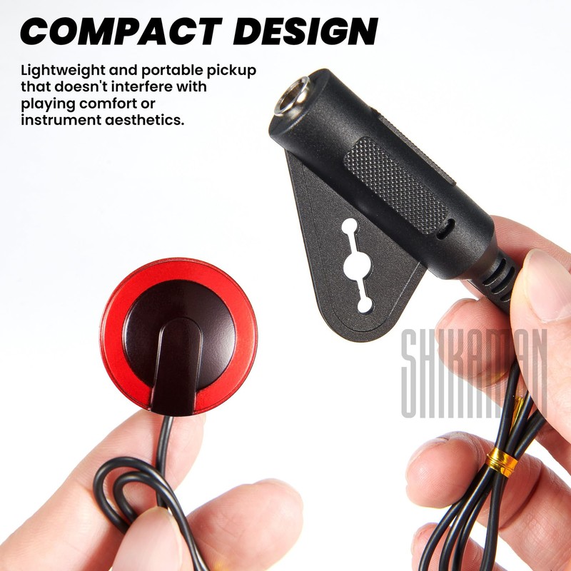 Piezo Contact Microphone Pickups for Guitar, Violin, Viola, Cello, Banjo,