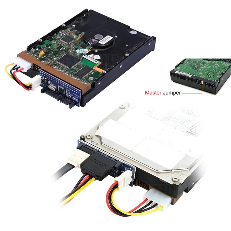 xiwai IDE/PATA 40-Pin Hard Drive to SATA Female Adapter PCBA