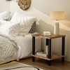 MMEOLUOOK Large End Table Square Side Table Modern Sofa Table