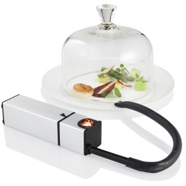 Gastronoma 16310205 Mini Food Smoker - Räucherpistole für Lebensmittel - Smokin-Gun - Räucher-Gerät - Edelstahl Design und Batteriebetrieb - Grau