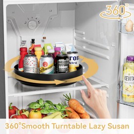 EKNITEY Lazy Susan Drehteller 33 cm küchen drehteller Organizer Organizer drehbar kühlschrank küche aufbewahrung & Organisation