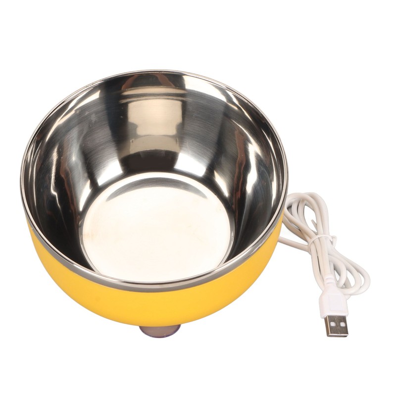 450ML Pet Heated Bowl Stainless Steel Water Heating Bowl USB