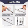3pcs Self Centering Drill Bit Set, Hinge Pilot Hole Drill