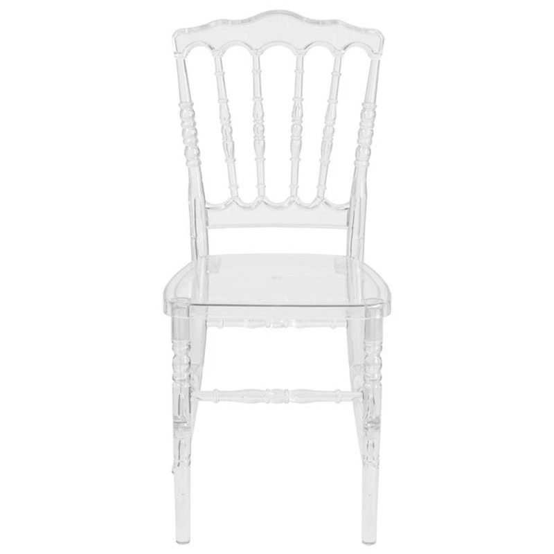 Flash Furniture Flash Elegance Napoleon Stacking Chair In Crystal Ice