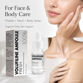 Volufiline Serum Ampoule for Face and Neck, Plumping Skincare Serum with Volufiline, Lightweight Hydrating Facial Serum for Firm Looking Skin, Smooth Texture & Daily Beauty Routine