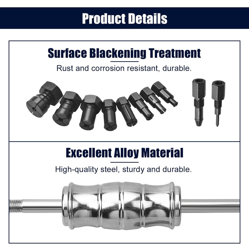 LainKeen 12pcs Blind Hole Collet Bearing Puller Set, Internal Bearing