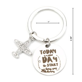 SHTALHST Airplane Keychain, Travel Keychains, Pilot Keycharm, Plane Keycharms, Airplane Key Chain