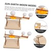 CORHAD Wooden Solar System Model Sun Earth Moon for Boys