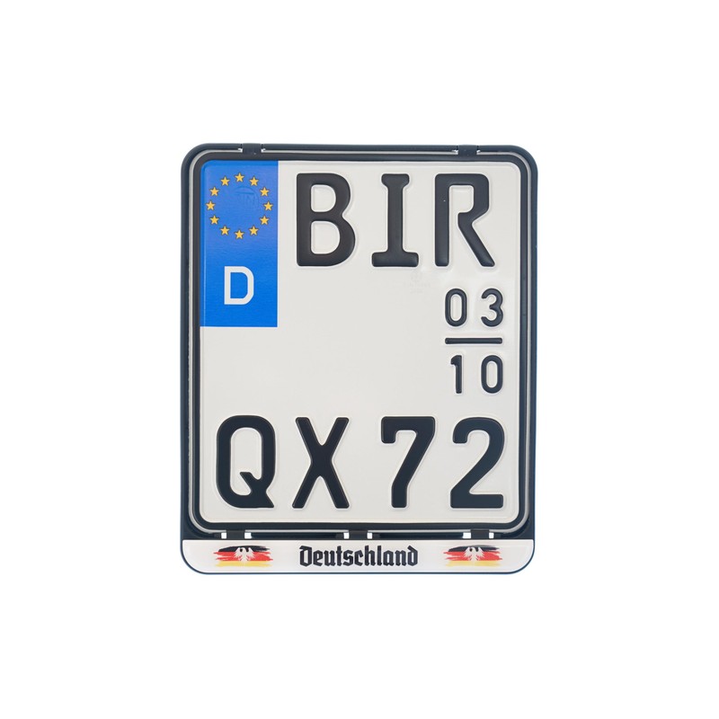 1 x License Plate Holder with 3D Germany Flag Stripes