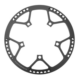 58T Bike Chainring All Aluminum Alloy Low Density Sturdy Anodized Finish Folding Bike Chainwheel Black