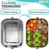 TAKWAY Children's Stainless Steel Lunch Box with Compartments, 800 ml,