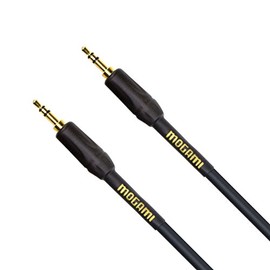 Mogami GOLD 3.5-3.5-15 Stereo Audio Patch Cable, 3.5mm TRS Male Plugs, Gold Contacts, Straight Connectors, 15 Foot