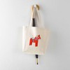 CafePress Swedish Dala Horse Tote Bag Reusable Natural Beige Canvas