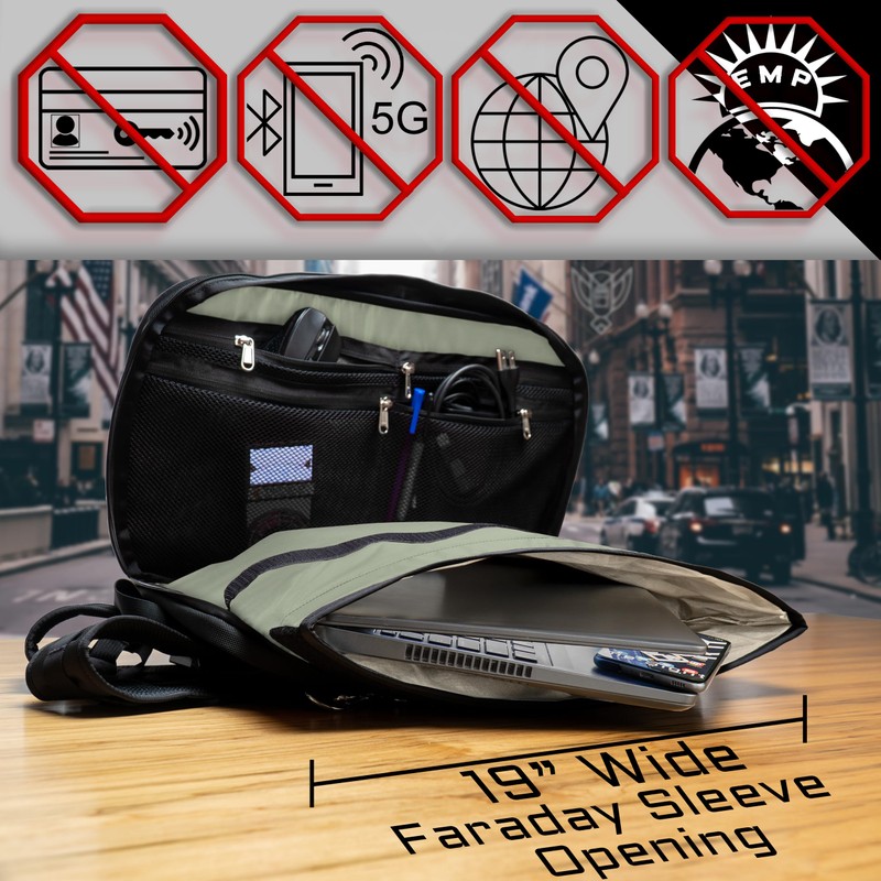 Xtreme Sight Line ~ FLEX Faraday Bag for Laptops, Tablets,