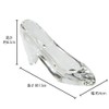 Teat Sight Preserved Flowers Glass High Heel Glass Shoes (Rose,