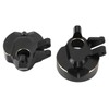 2Pcs RC Steering Knuckles Black Coated Brass Front Steering Knuckles