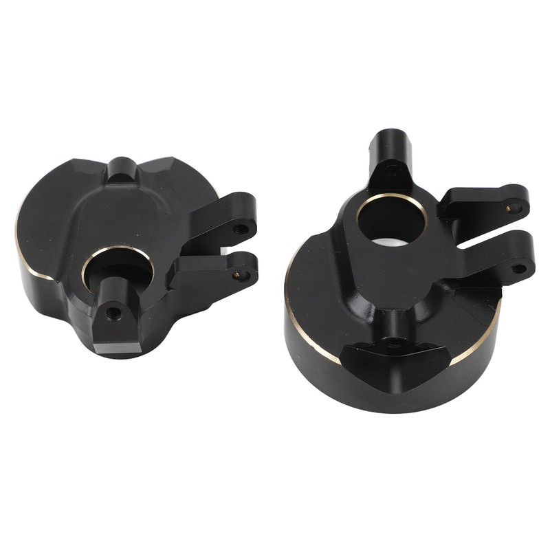 2Pcs RC Steering Knuckles Black Coated Brass Front Steering Knuckles
