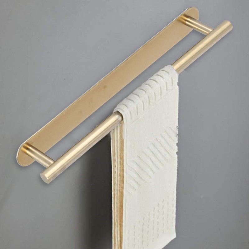 Single Rod Towel Bar 304 Stainless Steel Wall Mount Adhesive