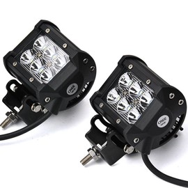 1 Pair Avec(R) 18w Cree Spot light led work light bars pods bottom mount