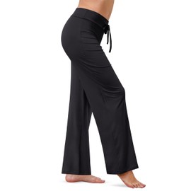VALANDY Creamlush Wide Leg Pants Woman Drawstring Pajamas Lounge Pants Loose Comfy Sleepwear Casual Yoga