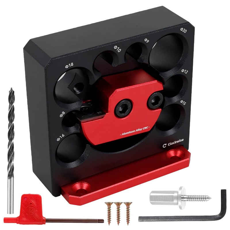 Abizarch Dowel Maker Jig Kit 8-20mm Adjustable Dowel Maker Aluminum