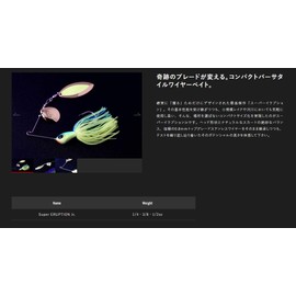 JACKALL Spinnerbait Super Iraption Jr. TW 3/8 oz Zariole Stripe Lure