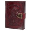 Nemesis Now Baphomet Leather Journal 15x21cm, Leather Cover, Red, 156
