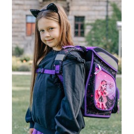 Scooli EasyFit Monster High School Bag Set 5 Pieces, Monster High, Light school bag