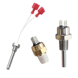 Shengsenfu 3Pcs Pool Heater Repair Kit 42002-0024S Stack Flue Sensor & 42001-0063S High Limit Switch & 42001-0053S, Replaced for Pentair & Max-E- Thermistors Pool Spa Hearter