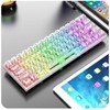 Mechanical Keyboard Bluetooth 2.4G Wireless Wired Hot Swappable White Switch