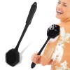 EeeKitOnline Silicone Back Scrubber for Shower, Long Handle Body Brush