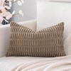 OTOSTAR Corduroy Decorative Throw Pillow Covers 16x24 Inch Super Soft