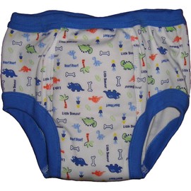Baby Pants Adult - My First Training Pants - Small Blue Dinosaur
