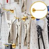 XIHIRCD 6pcs Gold Magnetic Hooks, 1.7lb 3 Inch Long Heavy