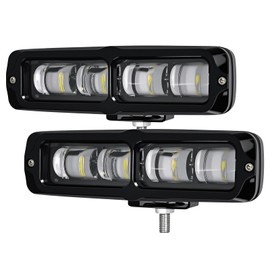 Barra de luz LED de haz puntual LED Pods luz de trabajo fuera de carretera luz antiniebla para camión, camioneta, ATV, SUV, UTV, motocicleta, barco (6 pulgadas)