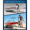 Boat Trailer Steps with Handrail Heavy-Duty Boats Boarding Step Ladder