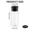 mkemka 5Pcs Empty Spice Jars Spice Storage Containers Plastic Seasoning