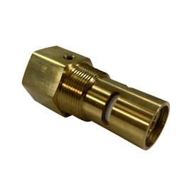Conrader In Tank Check Valve for Air Compressors, USA Made All Brass Construction, 1-1/4" Female NPT Top Inlet, 1-1/4" Male NPT Bottom Outlet