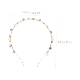 Healeved Pearl Headband with Sea Star Crystal Accent Elegant Bohemian Hair Accessory for Women Wedding Prom Ocean Theme Party