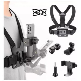 Sujeta Celular En Pecho/grabar Video Ciclismo Y Motocicleta