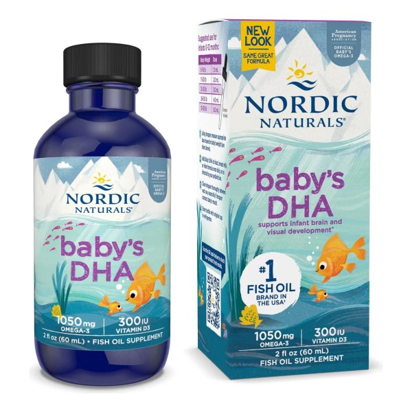 Nordic Naturals Suplemento Baby's DHA, 1050 mg de Omega +