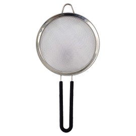 Graduated Stainless Steel Mesh Strainer Set - Black - Set of 3