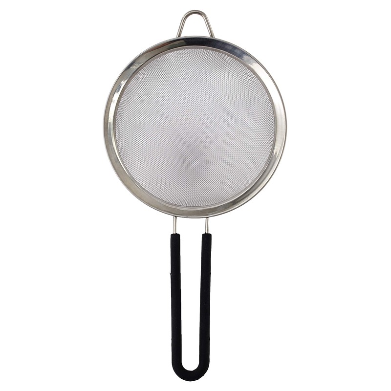 Graduated Stainless Steel Mesh Strainer Set - Black - Set